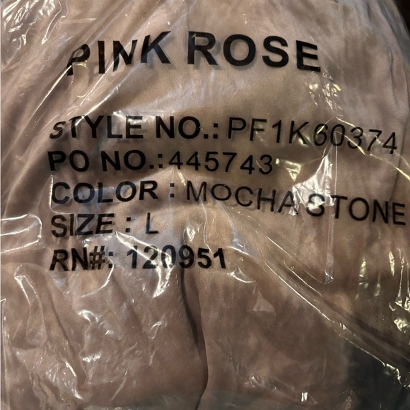 Cozie by Pink Rose Cozy Tan Women's Pants - Picture 5 of 5